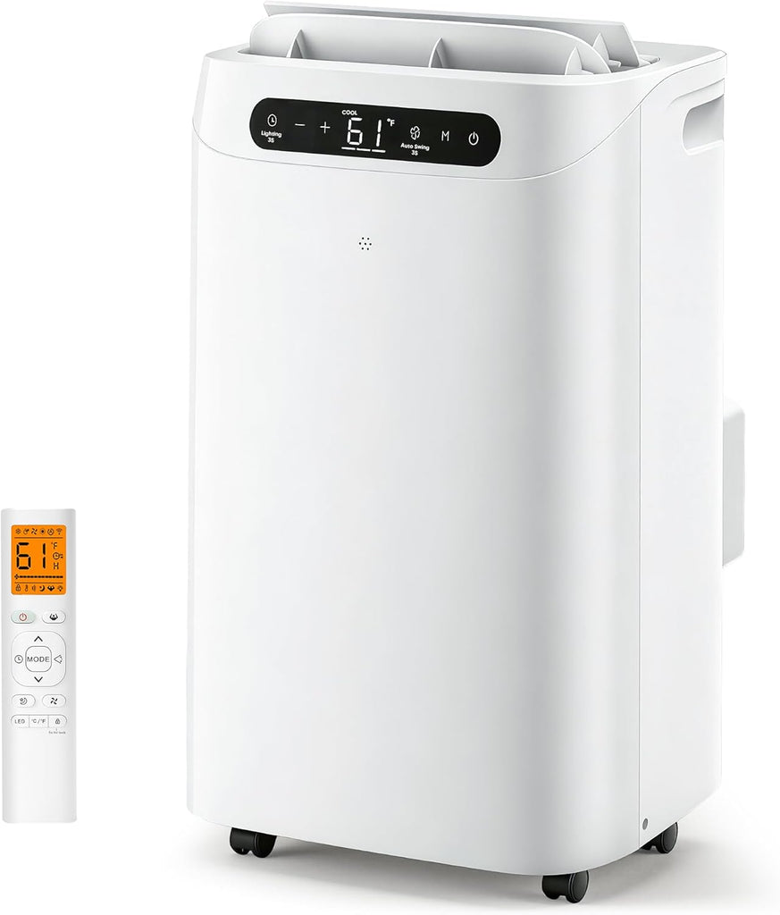 12000 BTU Portable Air Conditioners, Cools Up to 500 Sq.Ft, Portable AC Unit with Remote Control, Cooling, Fan
