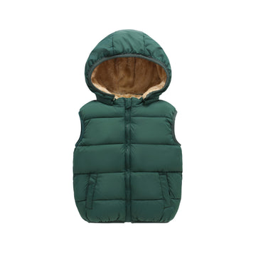 Toddler Puffer Vest Boys Girls Fleece Vest Green 110