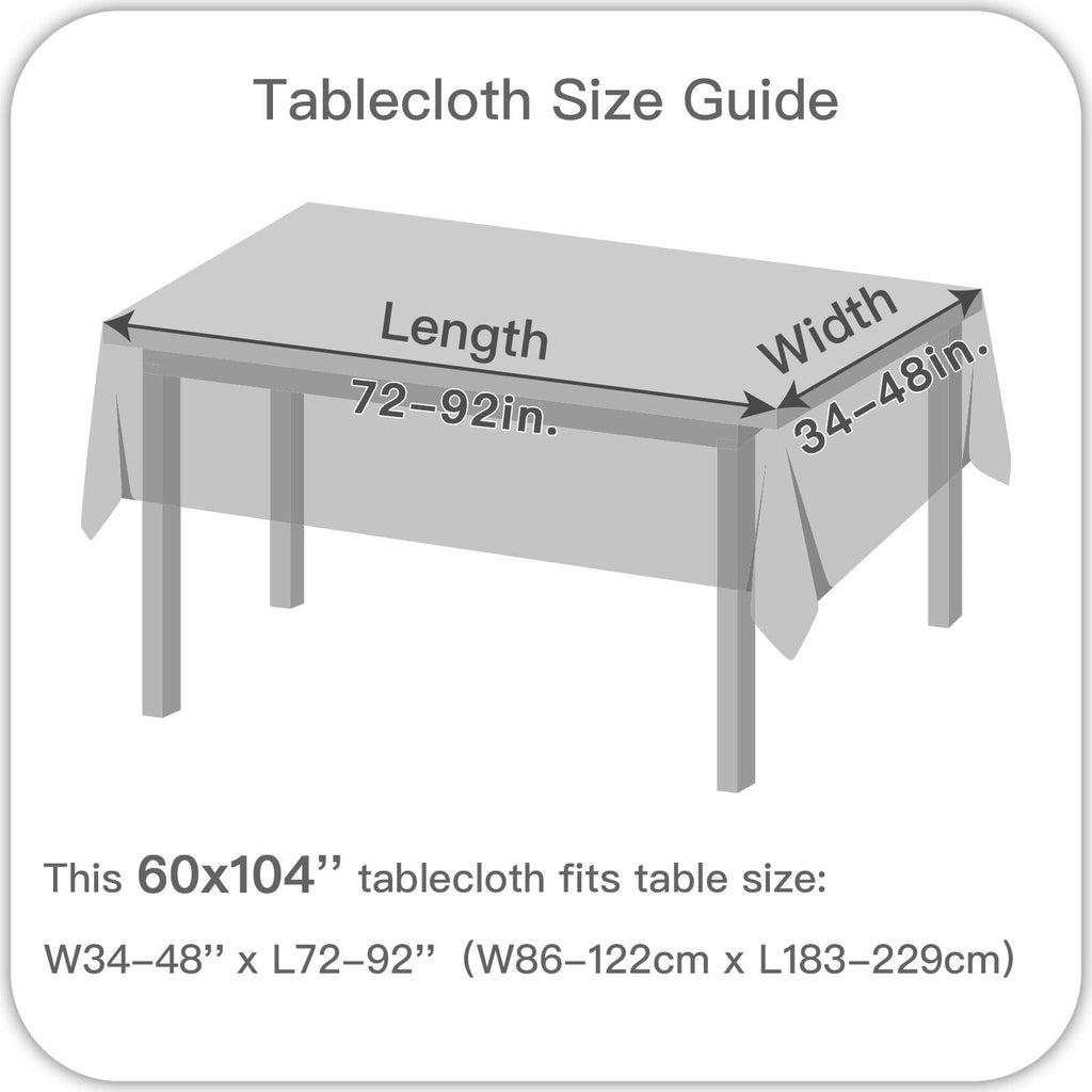 Textured Rectangular Tablecloth Water Resistance Antiwrinkle Spillproof Soft Jacquard Table Cloth, Buffet Banquet