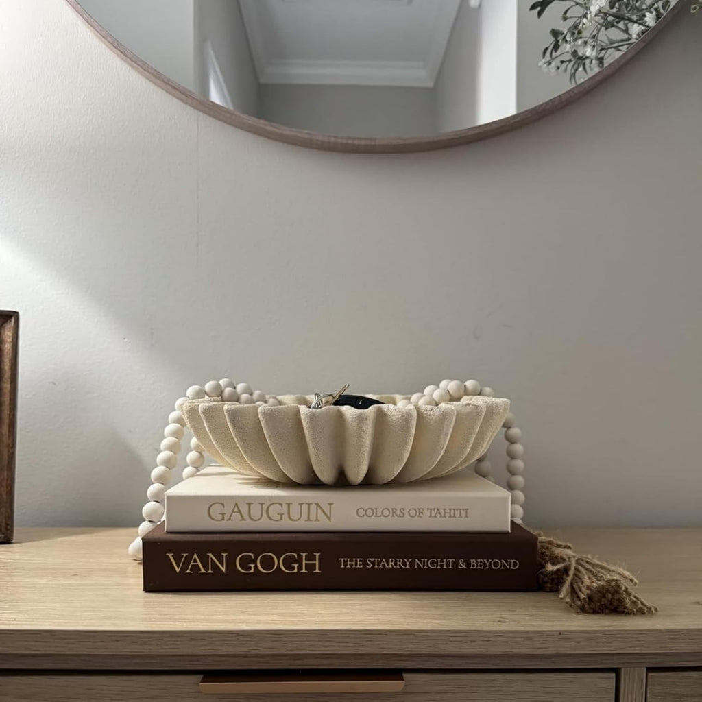 Decorative Books Decor - Stackable Faux Book Box for Coffee Table Styling & Hidden Storage - Neutral Linen Fake Books