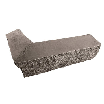 Faux Stacked Stone Outside Corner Ledger 14" x 2" x 3.5" in Desert Sunrise Color for Do It Yourself Friendly Home