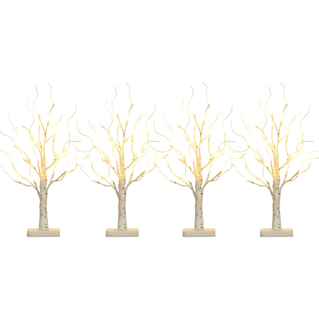 Lighted Birch Tree with LED Lights Christmas Decorations Indoor
