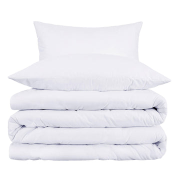 Egyptian Cotton 1000 Thread Count Duvet Cover Set, Bed Covers, Includes 1 Duvet Cover with Button Closure, 2 Pillow