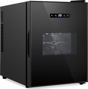 12 Bottle Slim Wine Fridge | Great for Both Red & White Wines | Adjustable Tempe