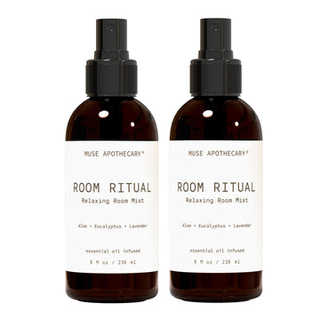 Room Ritual - Aromatic and Relaxing Room Mist, 8 oz, Infused with Natural Essential Oils - Aloe + Eucalyptus +