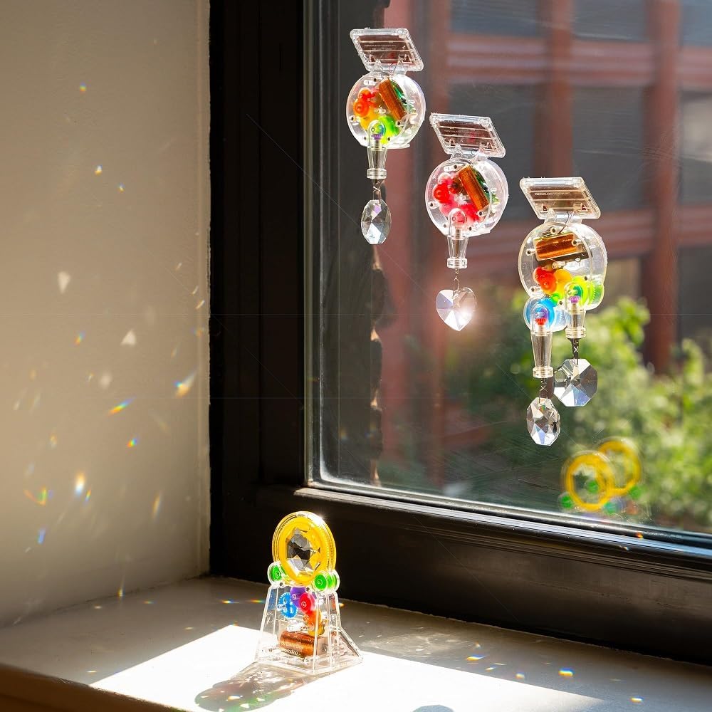 Solar Powered Rainbow Maker – Prism Suncatcher