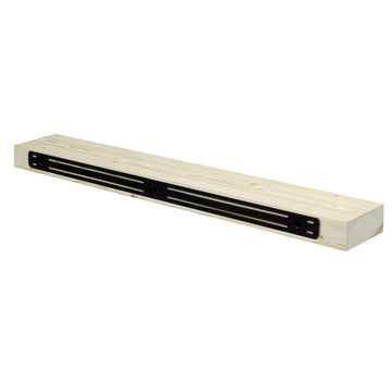 Smooth Timber Floating Shelf - Versatile Wood Mantel & Wall Shelf (Unfinished, 36 in.)