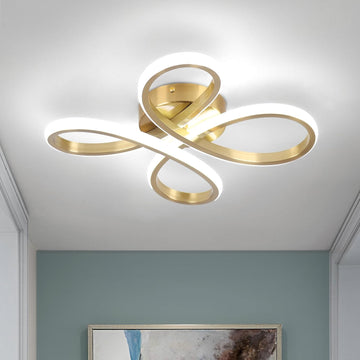 Modern LED Ceiling Light, 6000K Semi Flush Mount Ceiling Light Fixture, Modern Ceiling Lights Bedroom Corridor Aisle