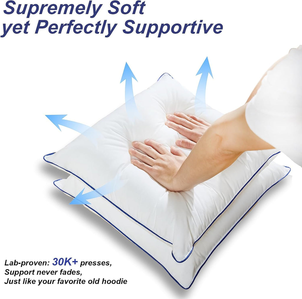 20x20 Pillow Inserts, Soft Hypoallergenic Square Throw Pillow Inserts for Couch, Sofa - Oeko-TEX Certified - Set of 2