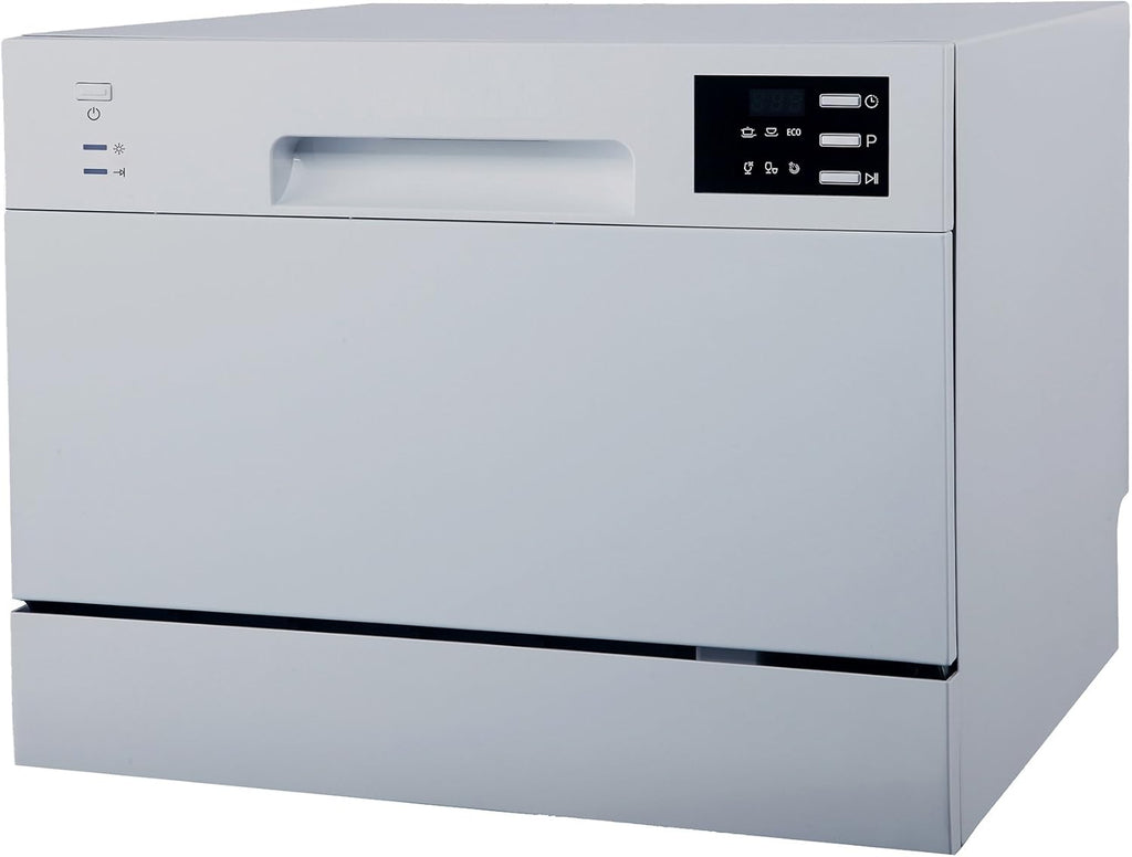 SD-2225DS Countertop Dishwasher with Delay Start & LED, Silver, Silver