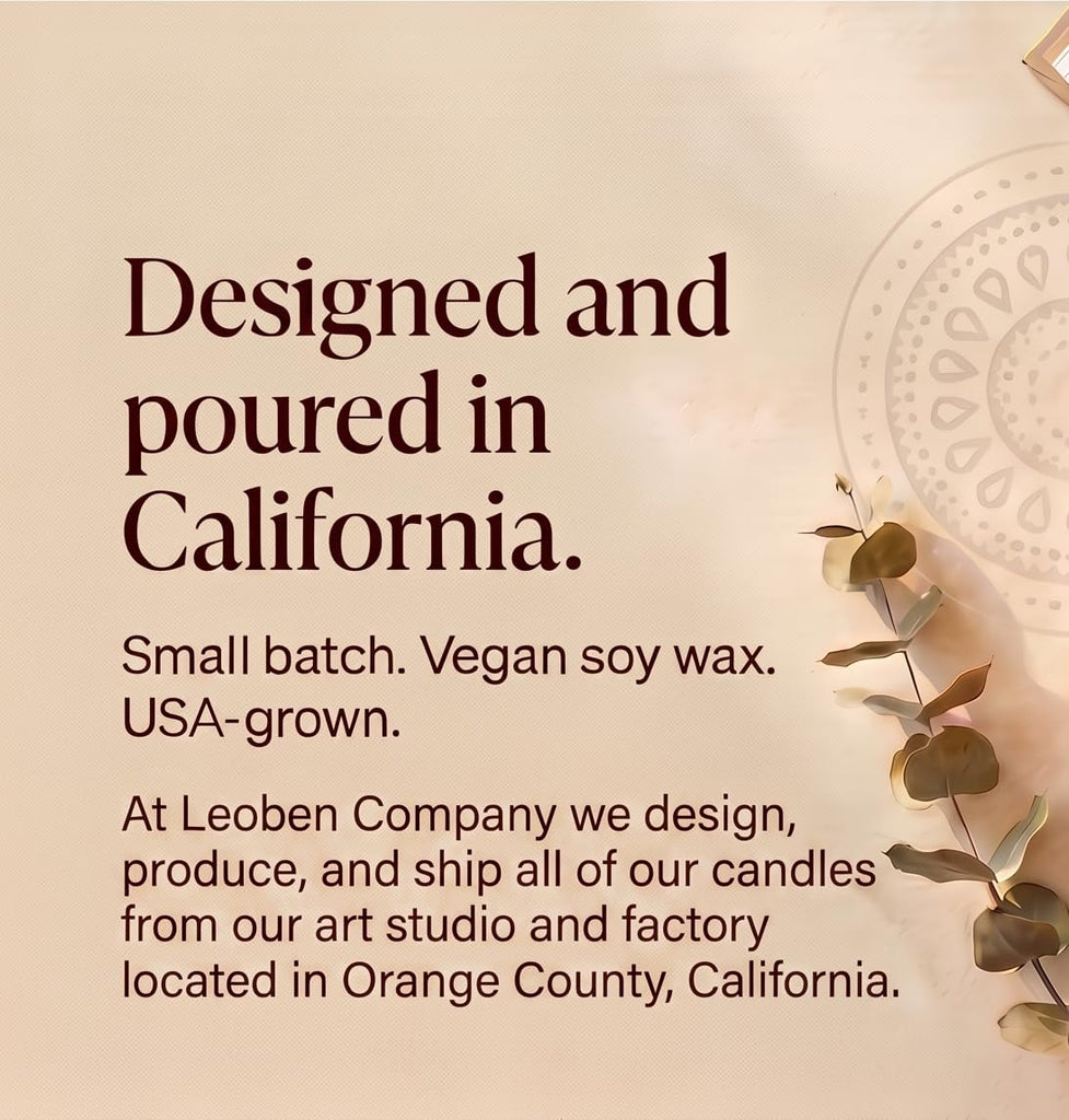 CO - Amber Saffron Scented Candle - 18oz, Heirloom Collection Design - 80 hr Burn Time - Poured in California Using