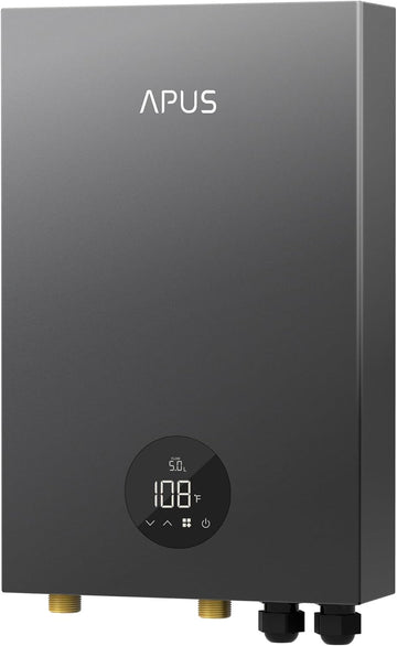 18kW Electric Tankless Water Heater, APUS 240V Instant On-Demand Hot Water Heater, Up to 4.4 GPM with LED Display