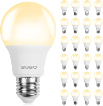 A19 LED Light Bulbs, 40 Watt Equivalent LED Bulbs, Soft White 2700K, 550 Lumens, E26 Standard Base, Non-Dimmable, 5W (24 Pack)
