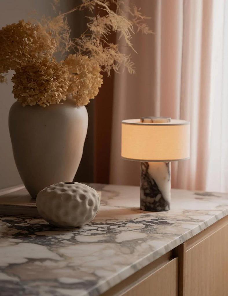 Marble Table Lamp, Natural Stone Lamps Collection