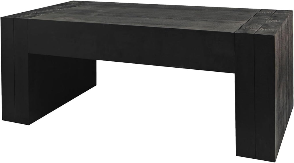 Wood Coffee Table Farmhouse Wooden Coffee Tables, Rectangle Tea Table, Rustic Coffee Table