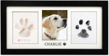 Paw Print Frame Kit, Dog/Cat Pawprints Keepsake, Black