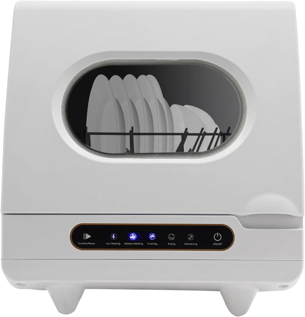 Countertop Dishwasher Portable, 12-Spray Countertop Dishwasher for Apartments & RV