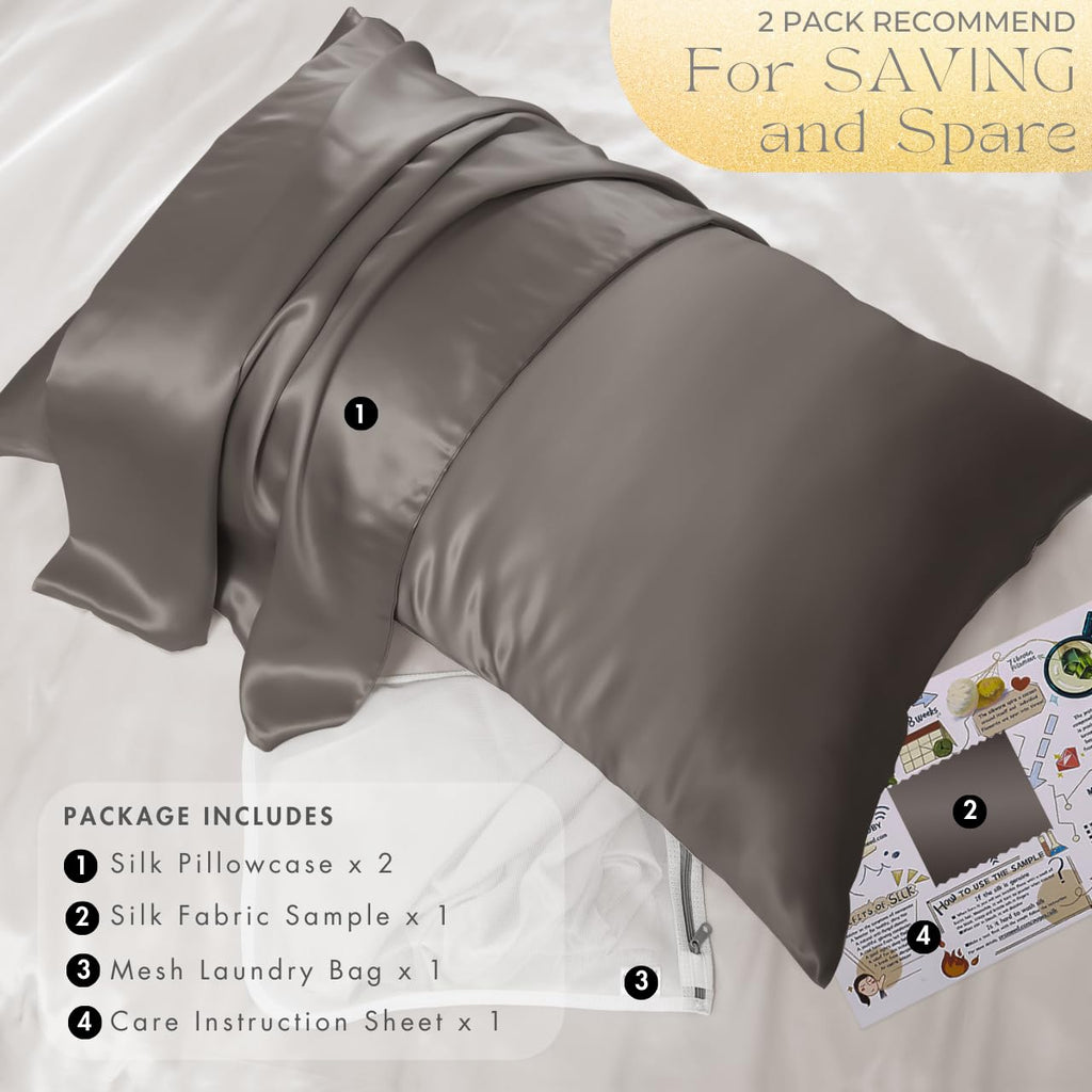 23 Momme 100% Mulberry Silk Pillowcase