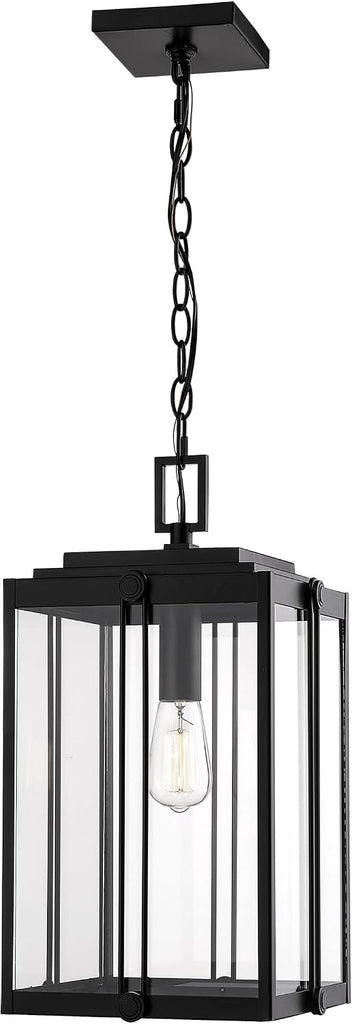 Transitional One Light Outdoor Hanging Lantern from Oakland Collection Dark Finish, Powder Coat Bronze