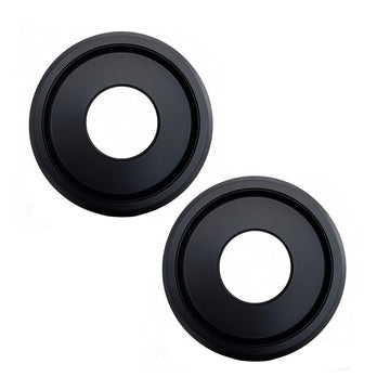 2 Pieces Molded PU Ceiling Medallion,Ceiling Light Cover Plate,Hole Cover for Light Fixtures and Ceiling Fans, 9.8"OD