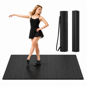 4x3.2 Ft Tap Dance Floor Tap Board for Tap Dancing Foldable Bamboo