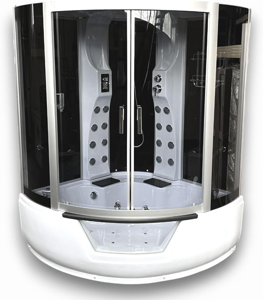 Whirlpool Bathtub and Shower MONTECARLO 59.05" Hydrotherapy with Heater Hot Tub