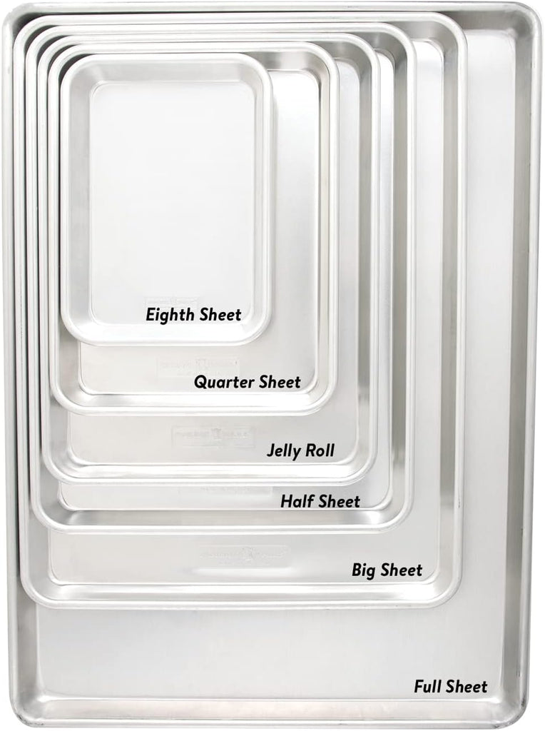 Naturals Extra Large, 21 x 15 inch Set - USA Made Aluminum Commercial Quality Pan for or Roasting, Encapsulated