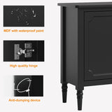 Buffet Cabinet with 2 Doors & 3 Drawers, Vintage Sideboard with Storage, Painted Coffee Bar Table with Solid Wood Legs