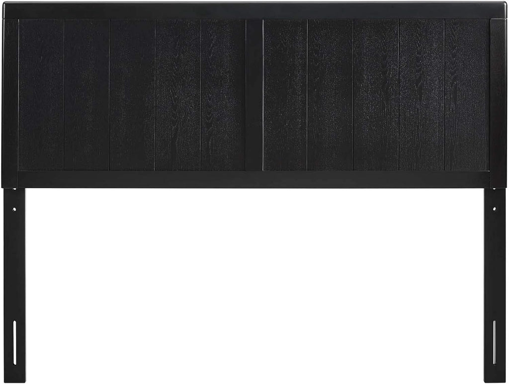 King Wood Headboard, Black