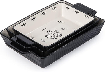 Dishes Bakeware Set Ceramic Casserole Dish, Rectangular Shape, Oven safe, Nonstick, for Cooking, Cake Dinner