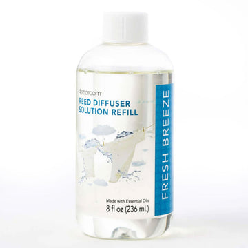 Reed Diffuser Oil Refill - Fresh Breeze Scent, 8oz Air Purifying Aroma for a Light and Open Feel, Ideal s or