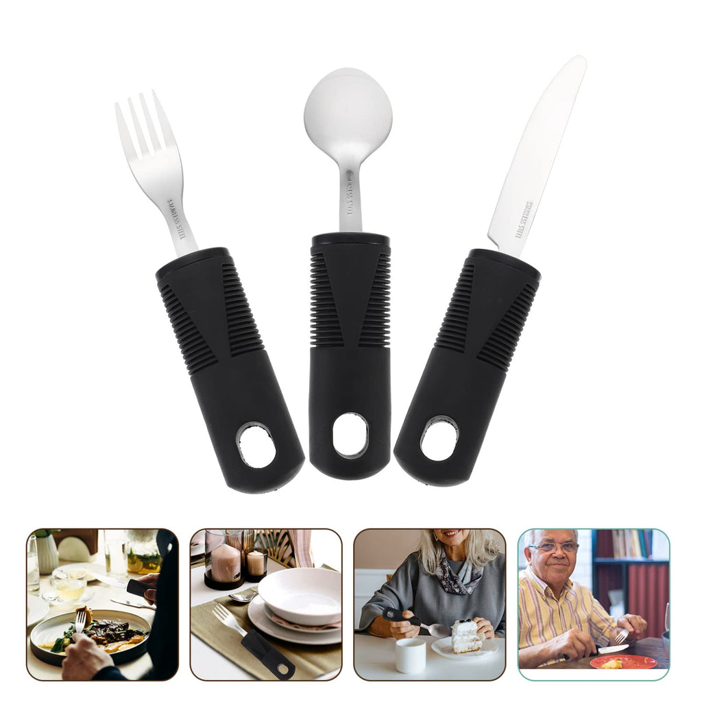Adaptive Utensils Kit for Elderly or Disabled 3-piece Set