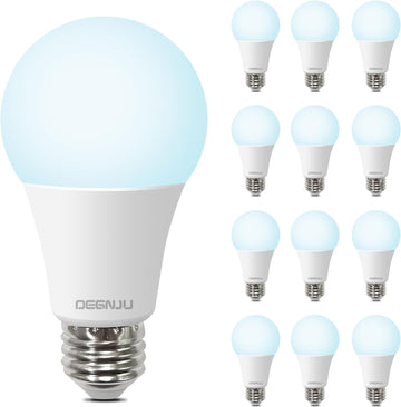LED Light Bulbs, 100 Watt Equivalent LED Bulbs A19, 5000K Daylight Light Bulb, 1500 Lumens, E26 Standard Base, Non (12 Pack)