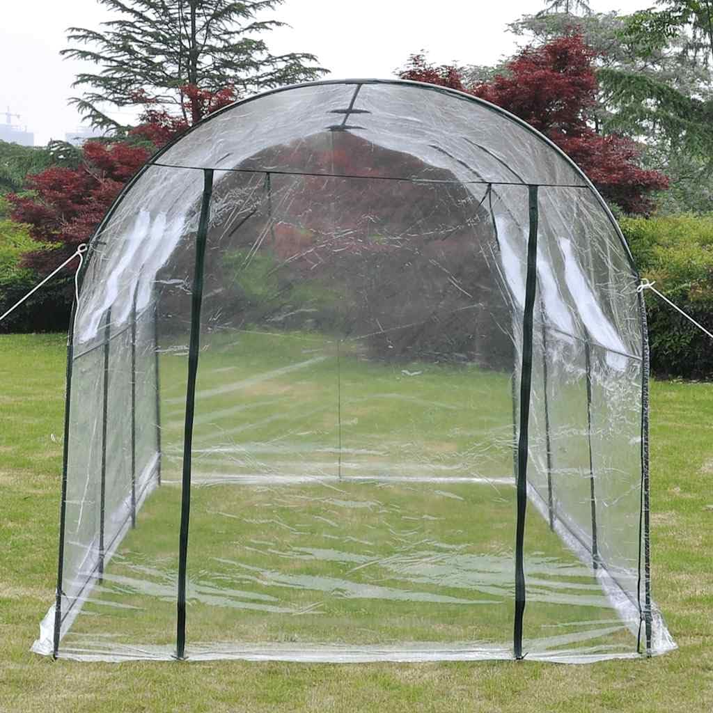 Large Portable Greenhouse 177x75x79 Inch, Walk-in Outdoor Gardening Plant Growing Tent with Heavy Duty Powder-Coated