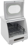Mini Dishwasher 5 Washing Programs Portable Countertop Dishwasher with Flip-up Lid