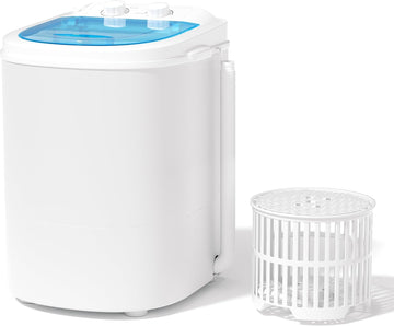 Portable Washing Machine, 5.5 Lbs Compact Mini Portable Washer, 110V Single Tub Laundry Washer Machine for Apartments