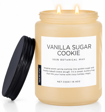 Vanilla Sugar Cookie Scented Candle 19.4oz Soy Wax Bakery Aroma
