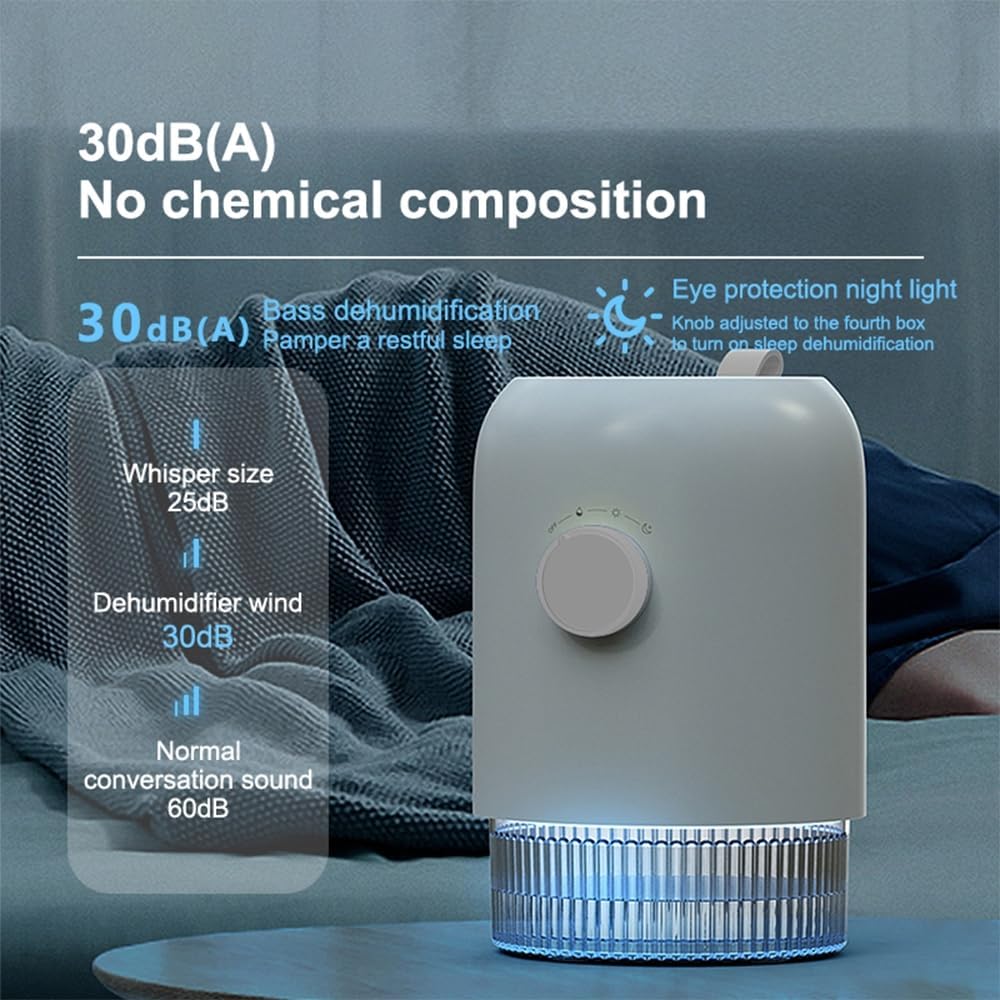Dehumidifier for Home (300 Sq.Ft), Small Dehumidifiers with Auto Shut Off, Ideal for Closet Bedroom Bathroom RV T1