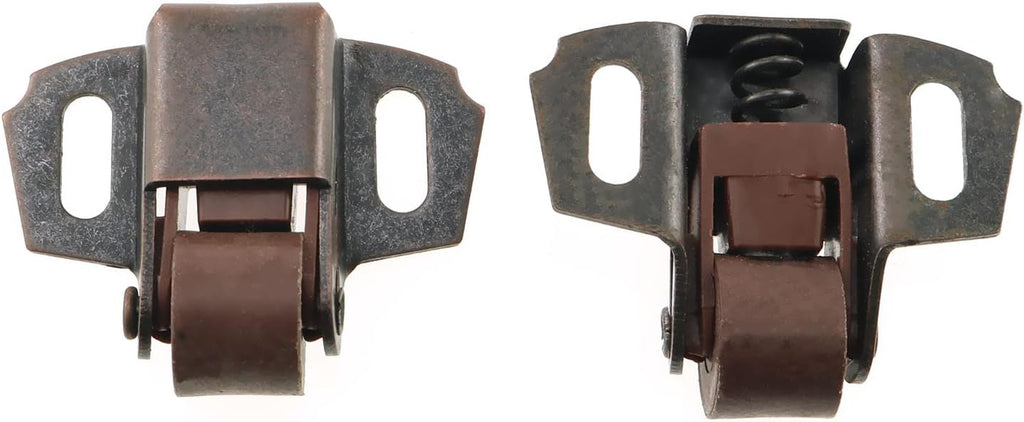 4PCS Roller Wheel Spring Cabinet Furniture Closet Door Catch Latch, Cabinet Lock Door Suction Buckle Latch, Cabinet