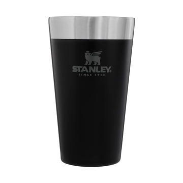 Adventure Stacking Beer Pint Glass, 16 oz, Matte Black