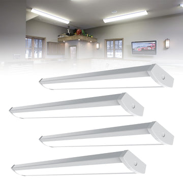 4FT LED Wraparound Light, 60W/50W/40W, 4000K 48Inch Garage Ceiling Lights Surface Mount, ETL Listed