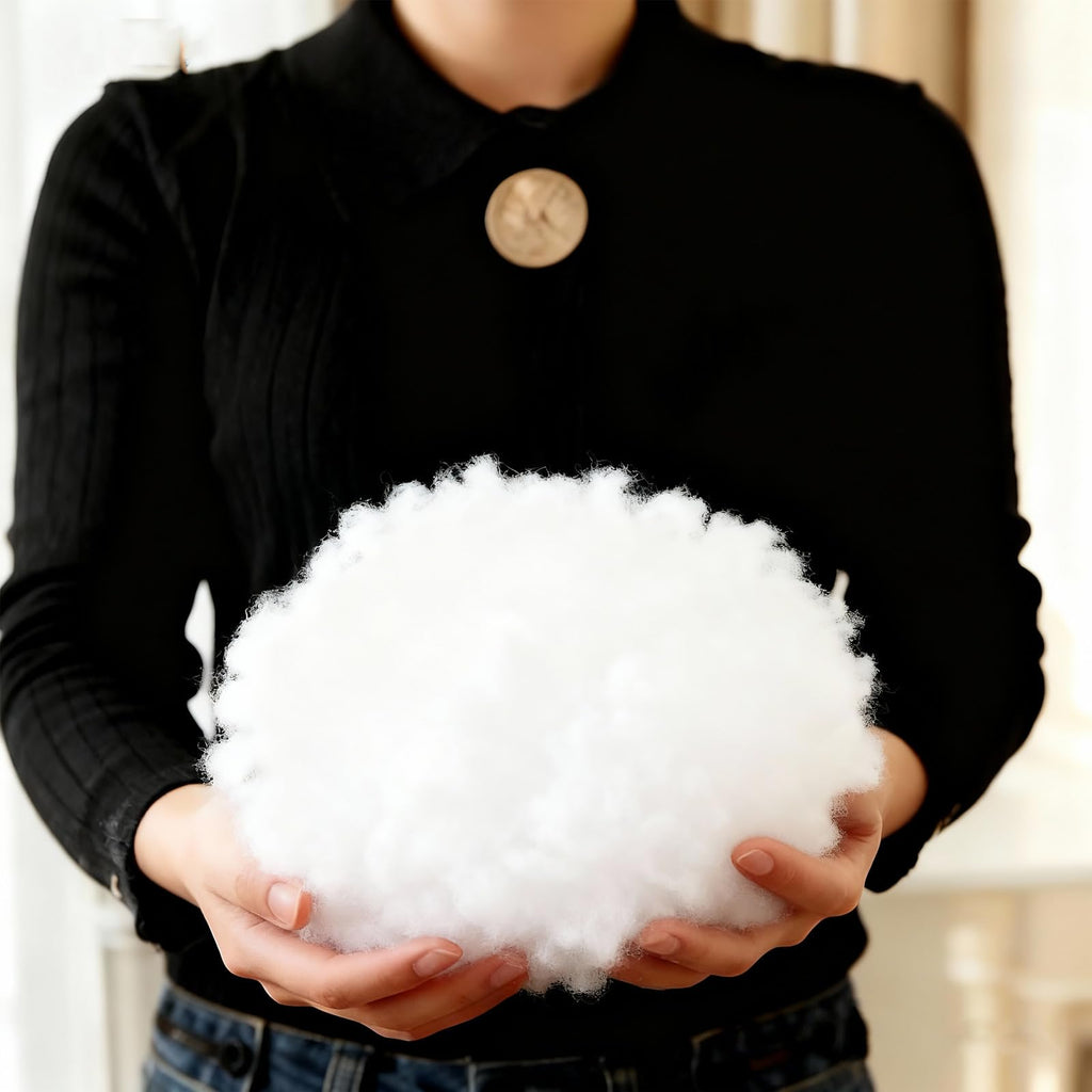 Ottoman Stuffing, PP Cotton Ottoman Pouf Insert, Round, 20x14 In