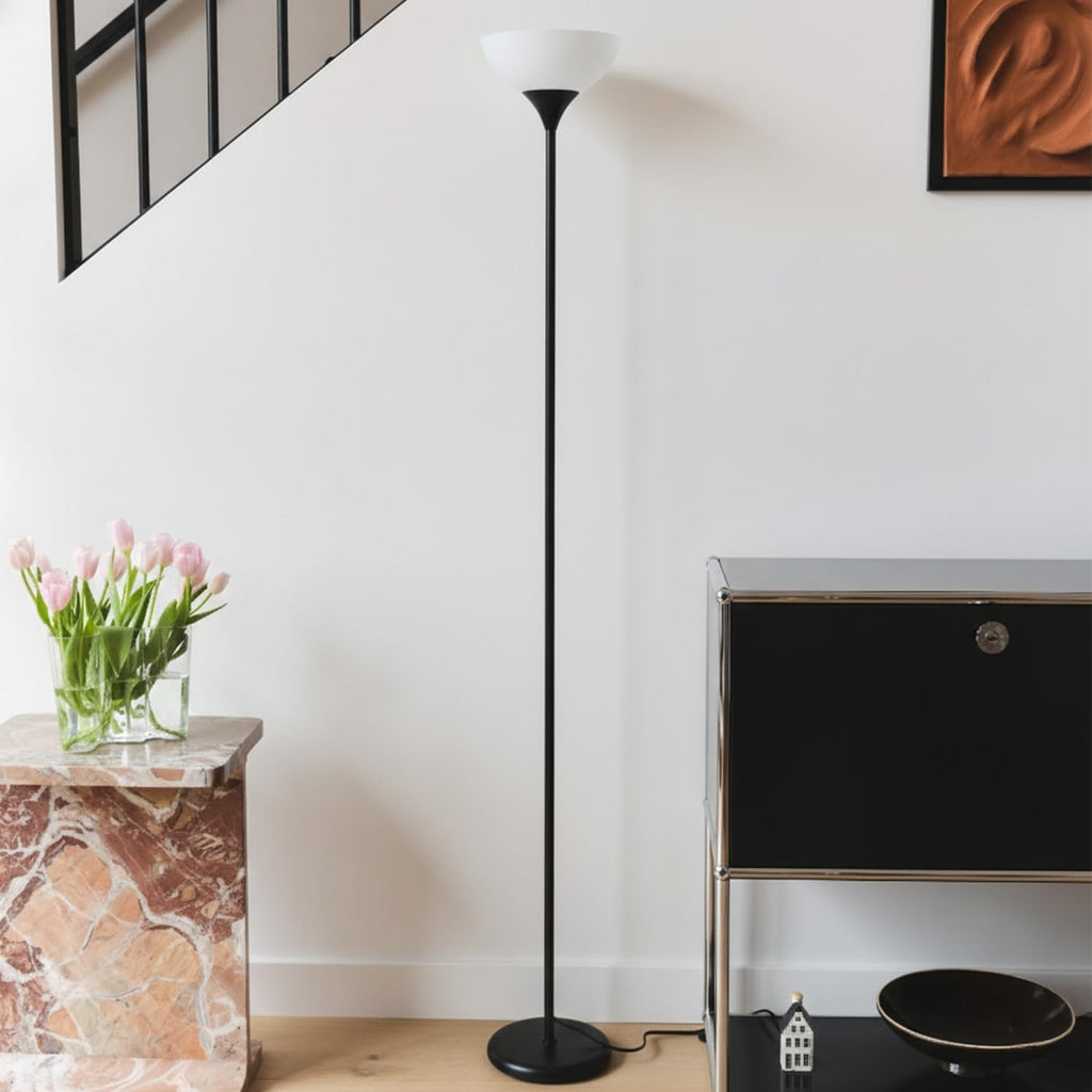 Sky Dome Dimmable LED Floor Lamp, Torchiere Floor Lamp, & Office - Tall Torch Standing Lamp, Modern Home Decor