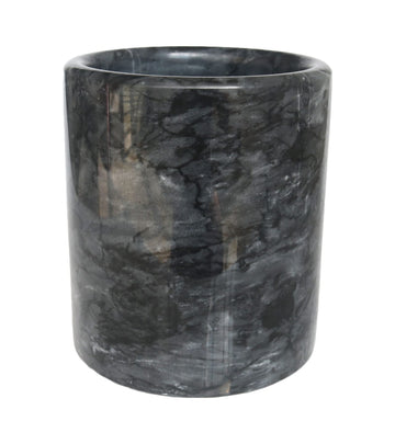 Black Marble Kitchen Utensil Holder, Weighted Utensils Organizer Crock for Countertop, Wine Chiller Bucket