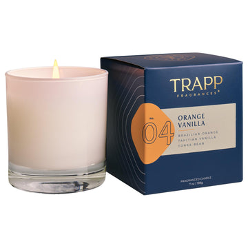 No. 4 Orange Vanilla - 7 oz. Signature Candle - Aromatic Home Fragrance with Fruity Scent of Brazilian Orange