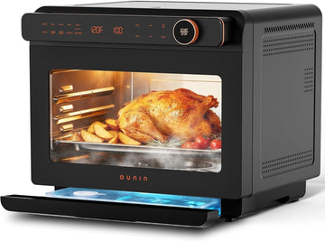 25 QT Air Fryer Toaster Oven Combo, 11-in-1 Steam Convection Oven