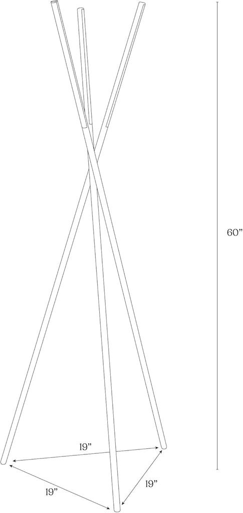 Stix LED Tripod Floor Lamp - Dimmable Modern Standing Lamp, with 3 Lights