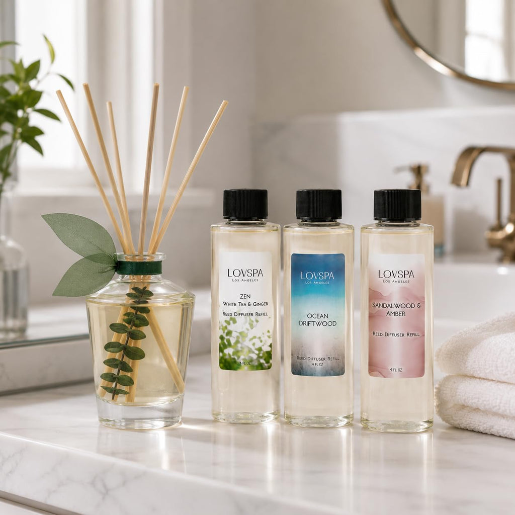 Mahogany Teakwood Diffuser Oil - Luxury Essential Oils for Diffuser Refill & Air Freshener Room Spray - Long-Lasting