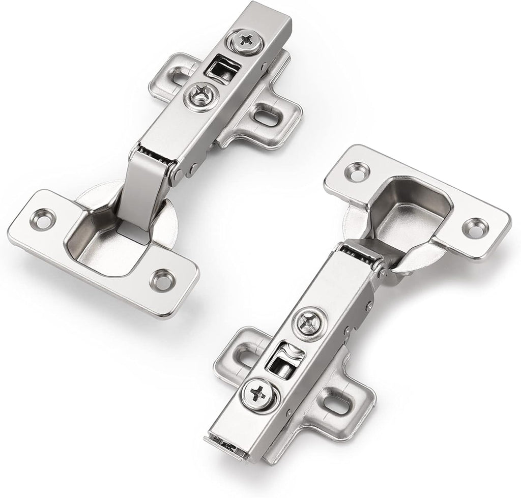 CHR093 105 Degree Soft Closing European Full Overlay Concealed Hinge with Mounting Plate,1 Pair