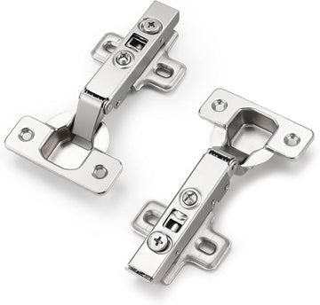 CHR093 105 Degree Soft Closing European Full Overlay Concealed Hinge with Mounting Plate,1 Pair